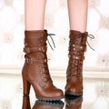 Vintage Martin Boots with Belt Buckle and Rivets