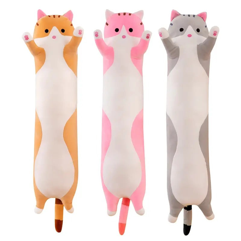Cute Long Cat Plush Toy Doll for Kids' Sleep & Play