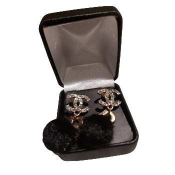 Chic Black Fur Earrings