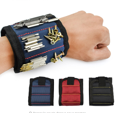 Powerful Magnetic Wristband for Tools and Accessories