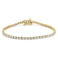 14K Gold 5.0 Cttw Lab Grown Diamond Tennis Bracelet (F-G Color, VS1-VS2 Clarity) - 7.25" Inches