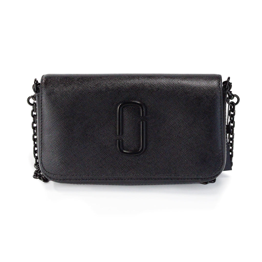 Marc Jacobs The Snapshot Black Leather Chain Crossbody