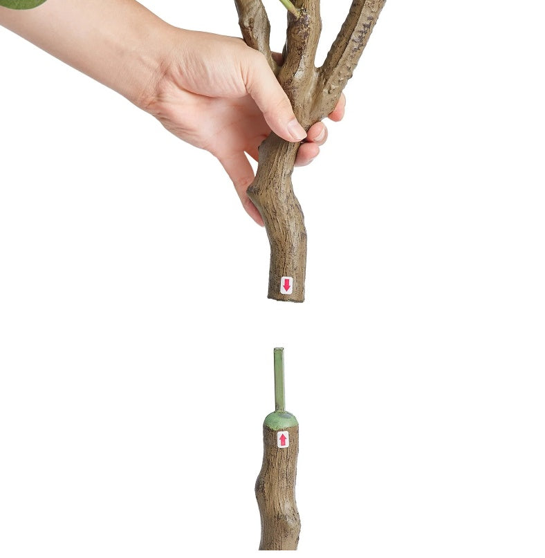 Artificial Eucalyptus Tree, 6 FT Tall Faux Plant, Secure PE Material & Anti-Tip Tilt Protection Low-Maintenance Plant, Lifelike Green Fake Potted Tree For Home Office Decor Indoor Outdoor