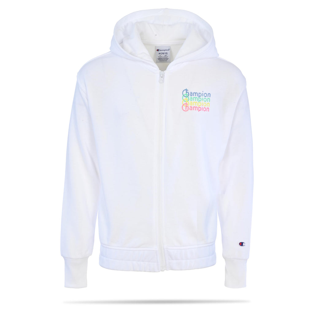 Champion Girls Sweatshirt Full Zip Up Fleece Girls Hoodie Sweatshirt Top Girl Clothes