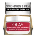 Olay Strong & Firm Niacinamide Face Moisturizer 2 oz Renewing Face Cream for Hydration and Skin Cell Turnover with 99% Pure Niacinamide Recyclable Eco Jar Packaging
