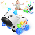 ToddlerCley Musical Toys 1 Year Old Boy Girl Bilingual Cow Baby Toy for 6-12-18 Months Learning Toddler Toys for 1 + Year Old Gift 1st Birthday Gifts Crawling Walking Toys 7 8 9 Month