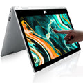 Windows Laptop2 in 1 Laptops with Touchscreen11.6 inch FHD Windows 11 Laptop Computer4GB RAM256GB SSD Storage360 Degree Convertible Tablet Intel Celeron J4125 ProcessorWebcamWiFiType-CSilver