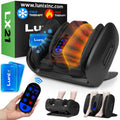 Lunix LX21 Feet Massager with Remote for Pain Relief and Circulation Shiatsu Foot Massager for Plantar Fasciitis and Neuropathy Foot and Calf Massager with Heat Ankle Massager Black