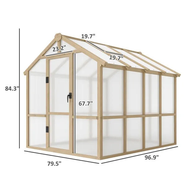 Wooden Walk-in Greenhouse Kit  Amazon Shipping Prohibited By WalMart