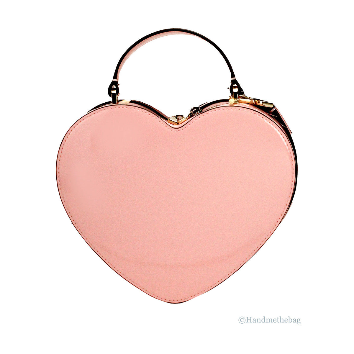 Kate Spade Love Shack Tea Rose Patent Leather Heart Crossbody