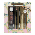 Paris Hilton Brow Collection Set - Eyebrow Makeup Palette with Brow Powder Pencil HighlighterSpoolieTweezer - Waterproof Long Lasting Professional Kit for Women - Shape Define Natural Look- 5 pcs