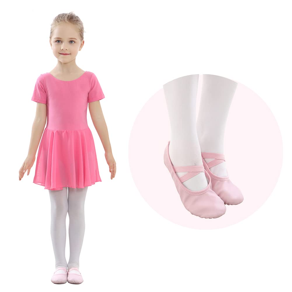 Stelle Girls' Soft Leather Ballet Shoes – Split Sole