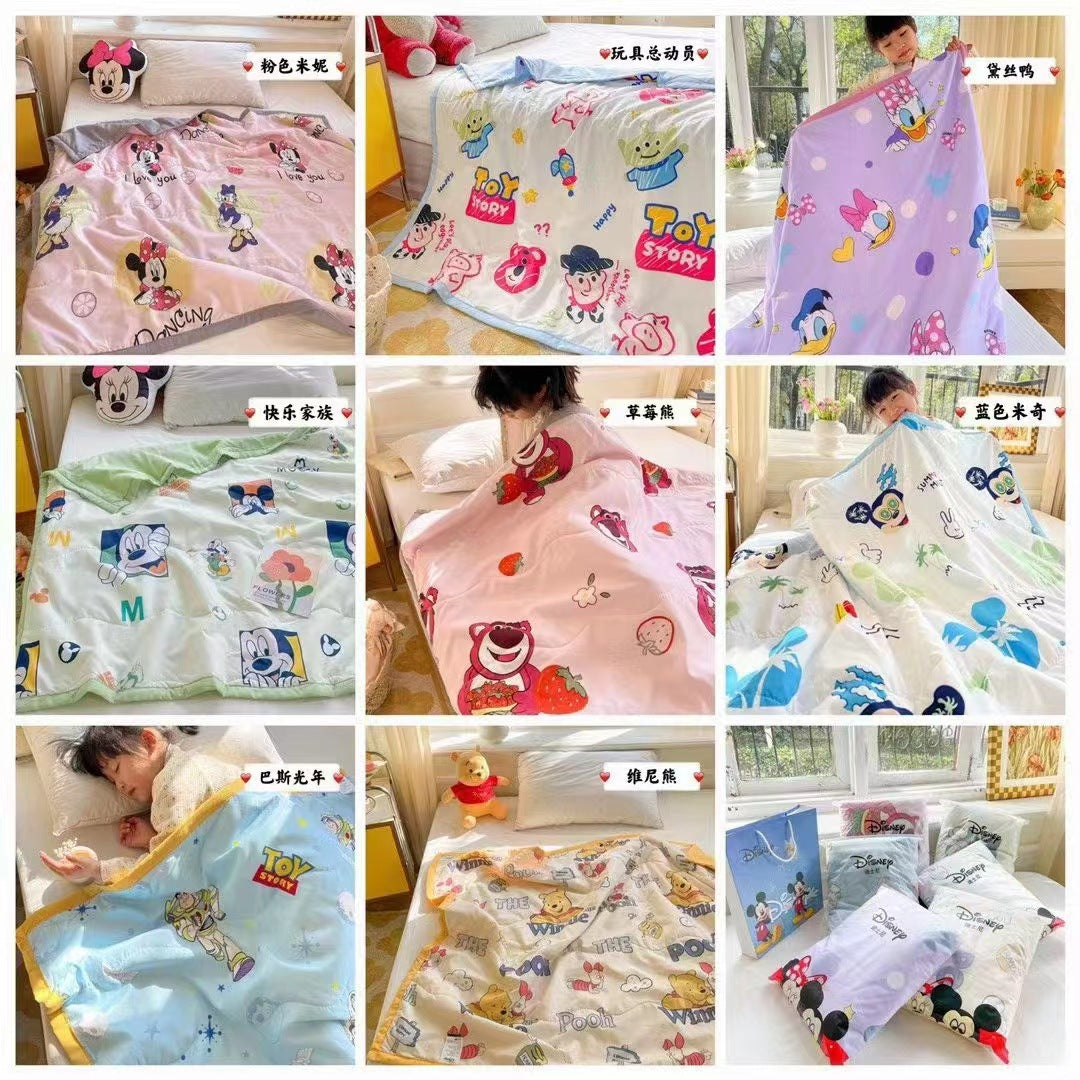 Disney Cartoon Kids Summer Blanket for Infants