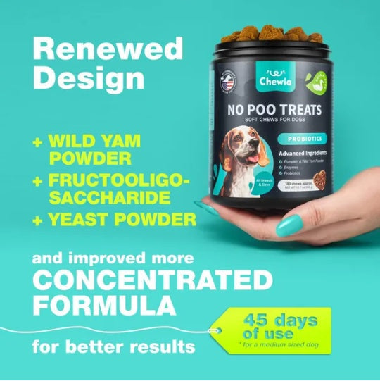 No Poo Chews For Dogs Coprophagia Deterrent For Dogs Forbid For Dogs Stool Eating Deterrent Dog Probiotics For Digestive Health Digestive Gut Immune Health Treats No Poop Eating For Dogs
