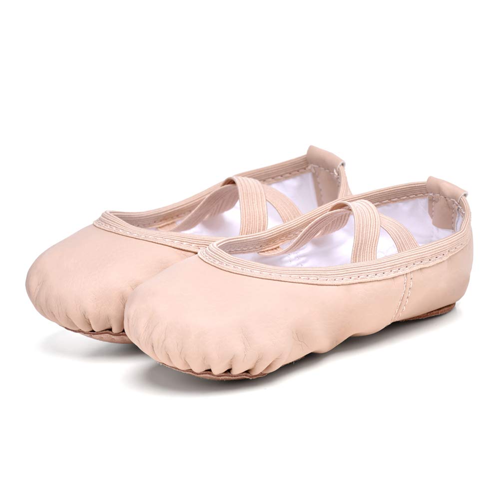 Stelle Girls' Soft Leather Ballet Shoes – Split Sole