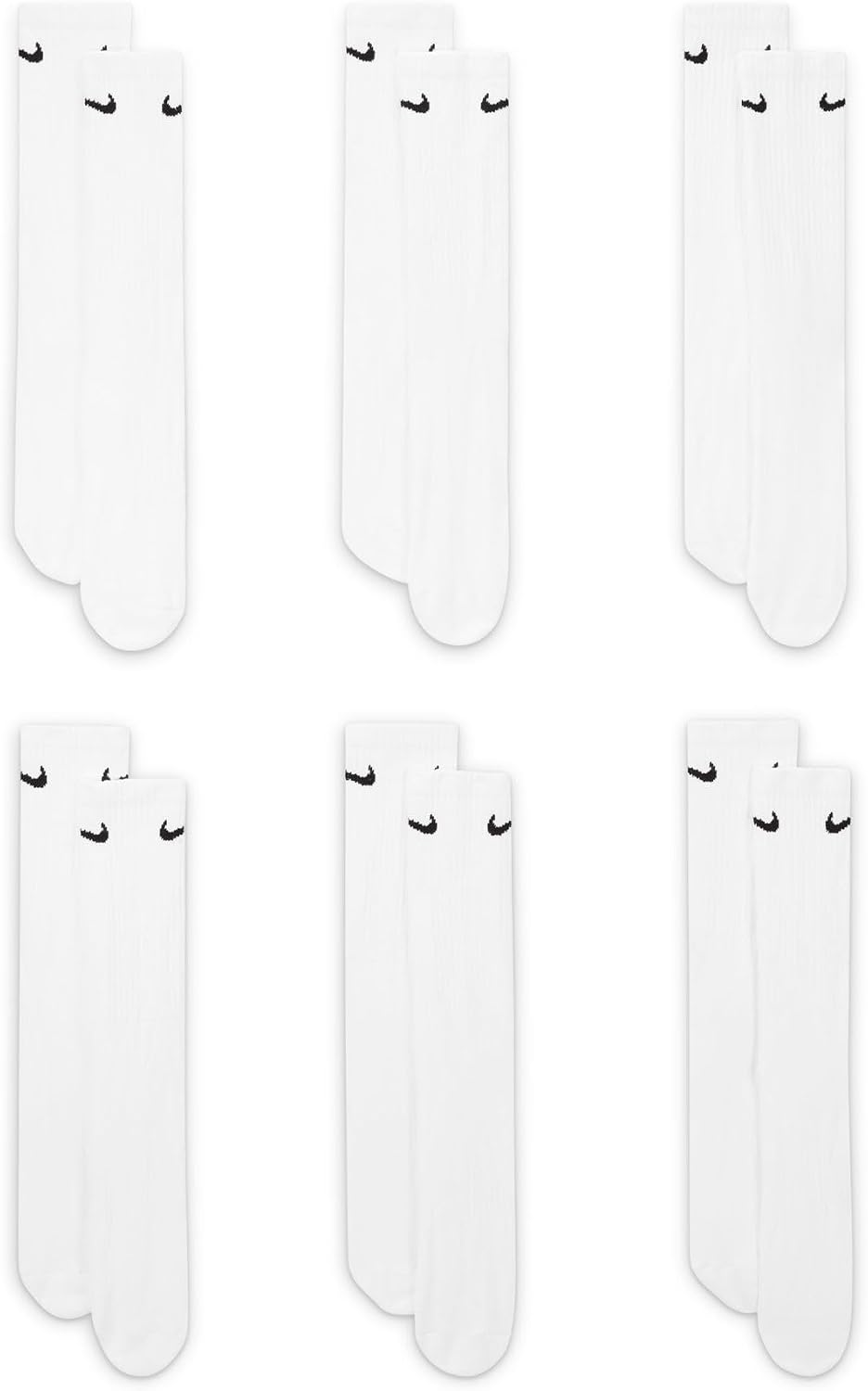 Nike Everyday Cushioned Crew Socks (6-Pack)