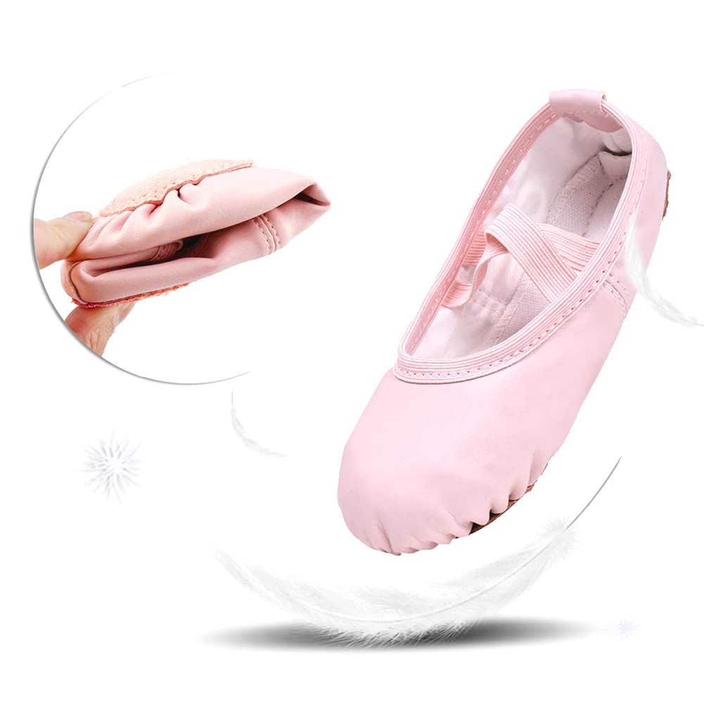 Stelle Girls' Soft Leather Ballet Shoes – Split Sole