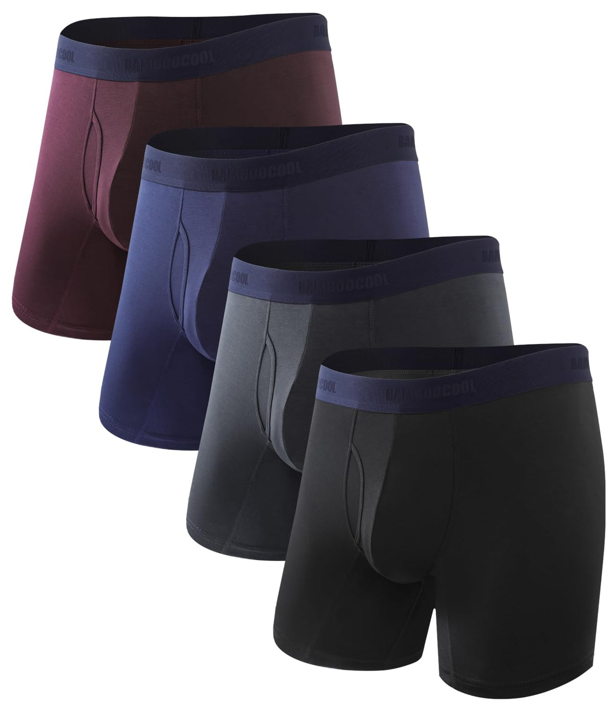 BAMBOO COOL Men's Ultra Breathable Boxer Briefs (Multipack)