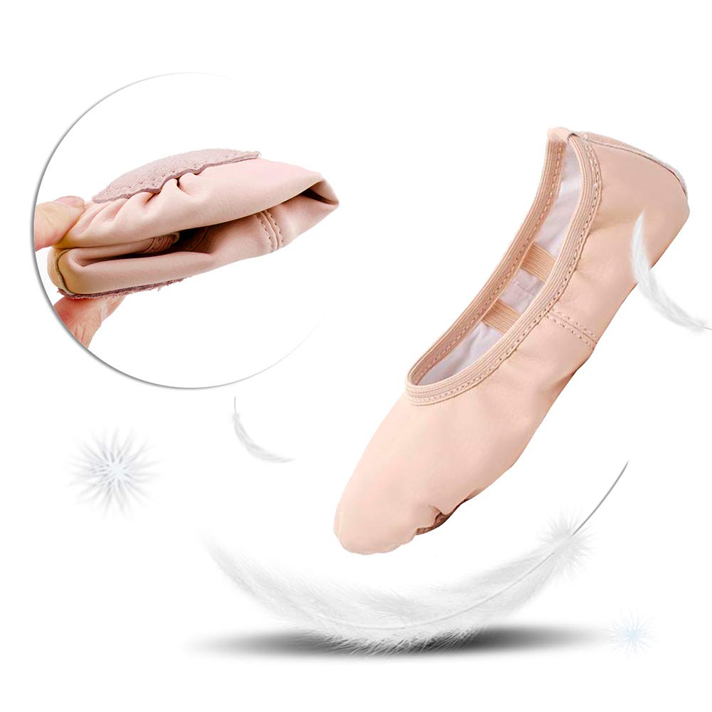 Stelle Girls' Soft Leather Ballet Shoes – Split Sole