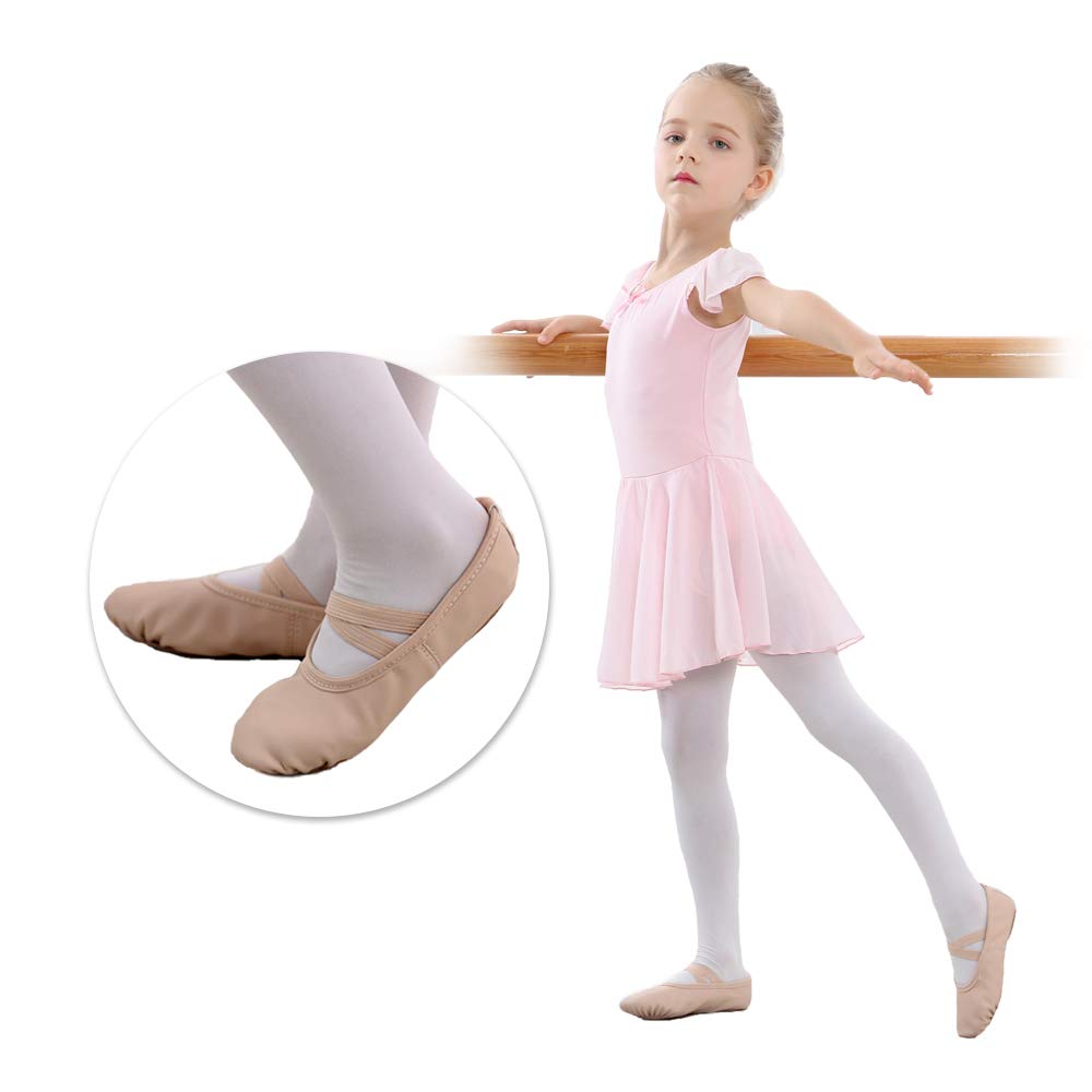 Stelle Girls' Soft Leather Ballet Shoes – Split Sole