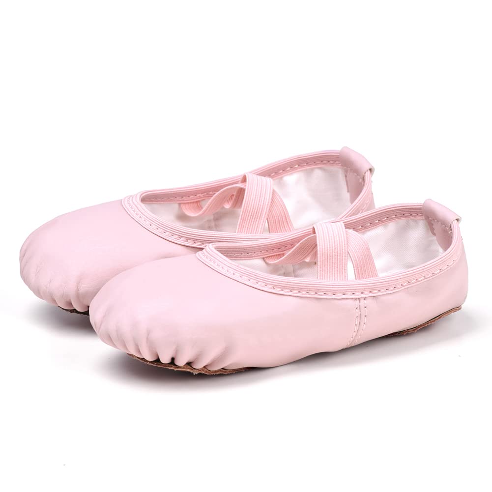 Stelle Girls' Soft Leather Ballet Shoes – Split Sole