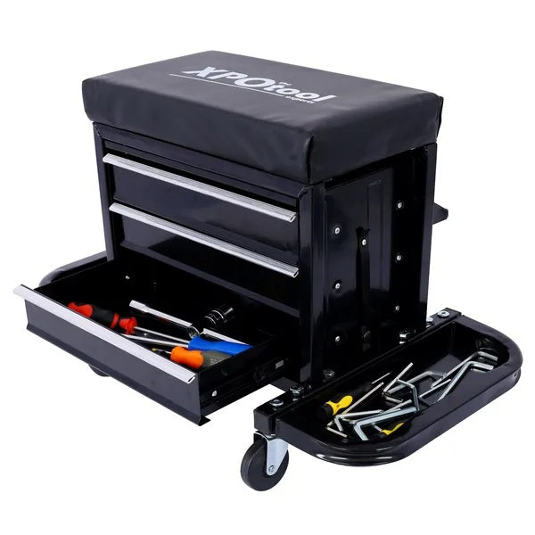 Heavy Duty Workshop Bench - Rolling Bench For Garages And Workshops With 360 Degree Swivel Wheels - Ideal Mechanical Bench Or Workshop Bench