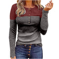 Women's Long Sleeve Slim Fit Round Neck Pullover