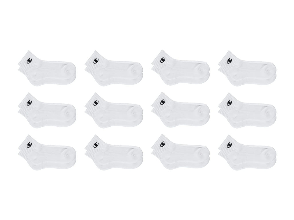 Champion unisex child Kids Multipacks Socks Quarter 12pk - White 7 9 US