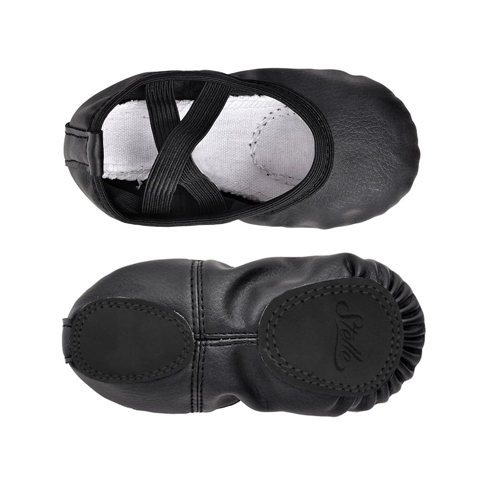 Stelle Girls' Soft Leather Ballet Shoes – Split Sole