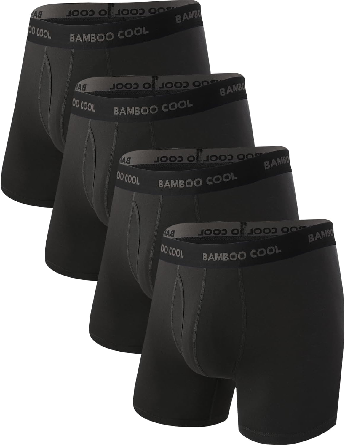 BAMBOO COOL Men's Ultra Breathable Boxer Briefs (Multipack)