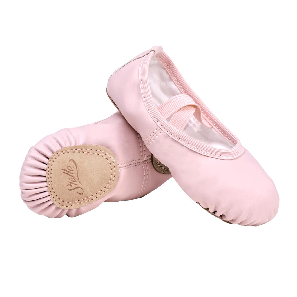 Stelle Girls' Soft Leather Ballet Shoes – Split Sole