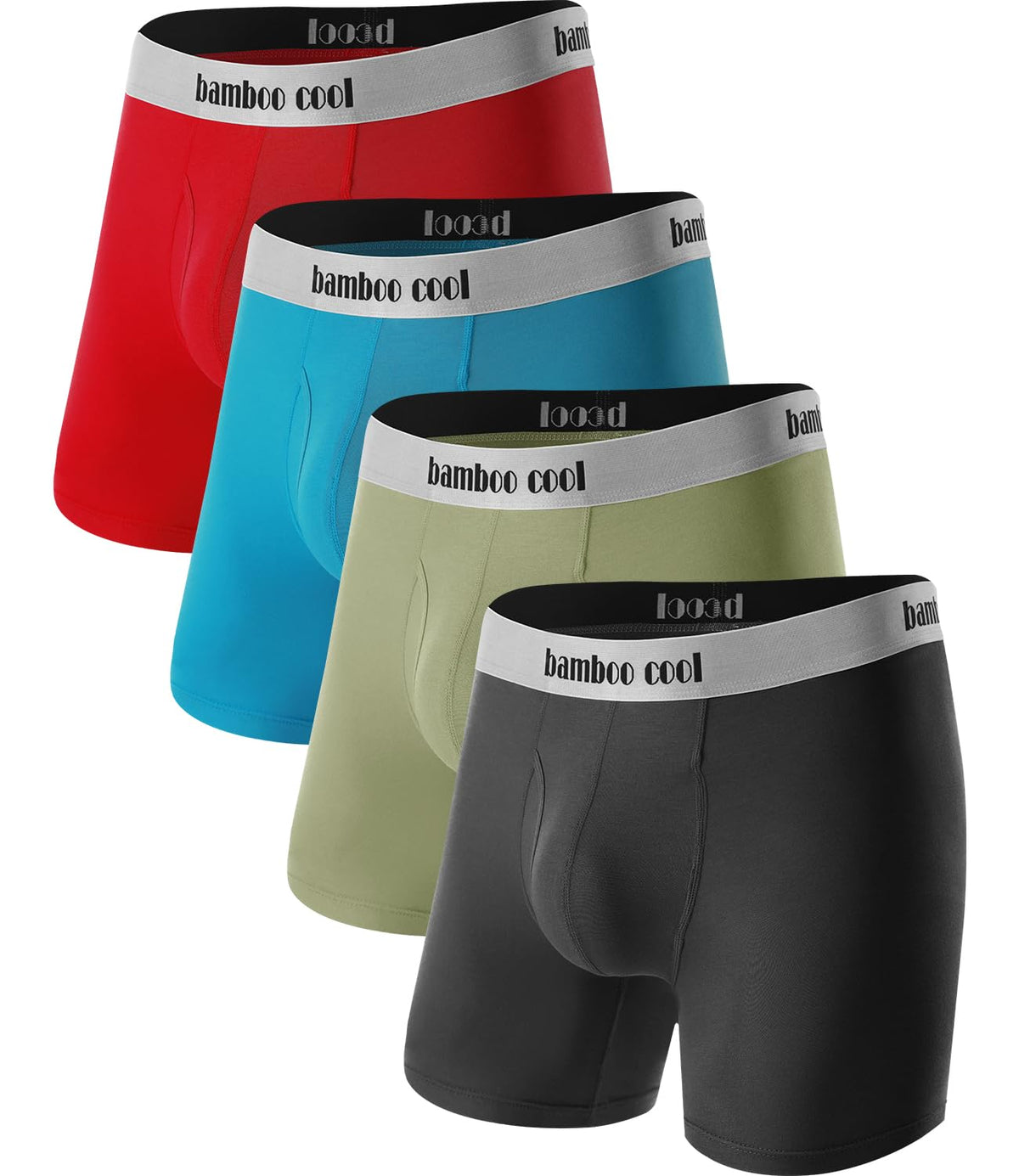 BAMBOO COOL Men's Ultra Breathable Boxer Briefs (Multipack)