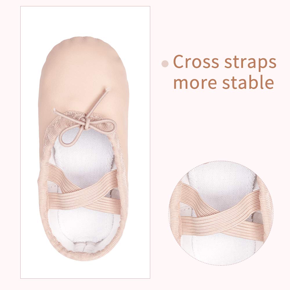 Stelle Girls' Soft Leather Ballet Shoes – Split Sole