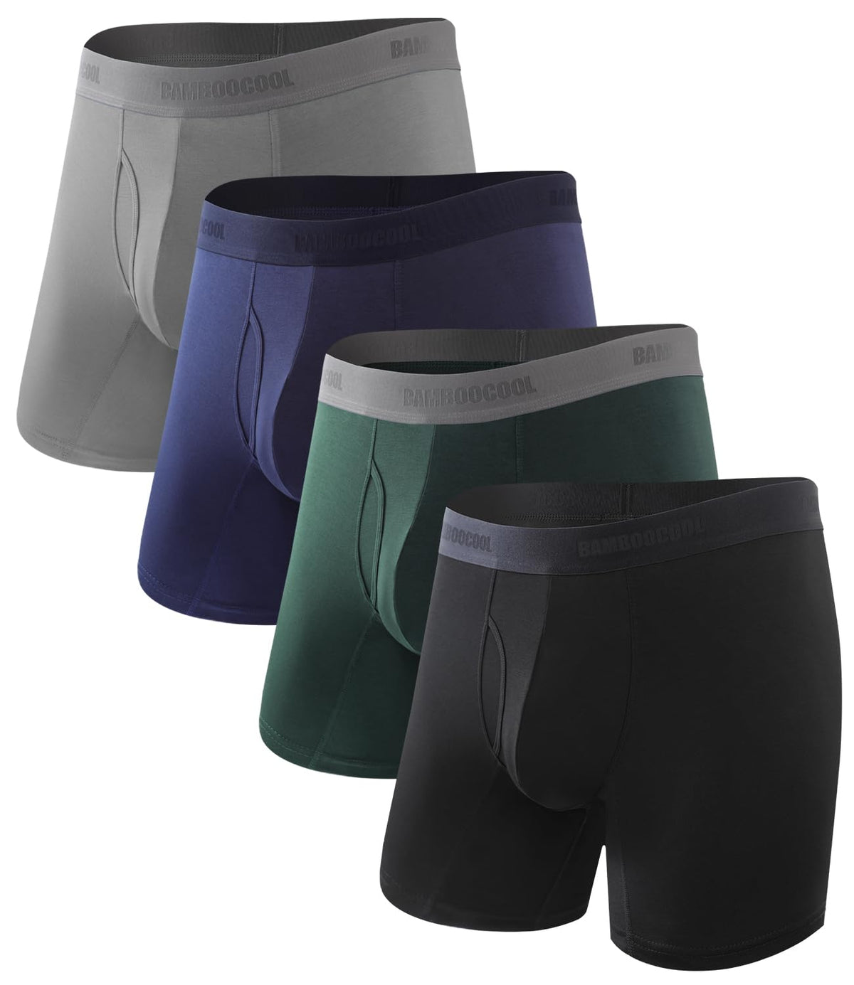 BAMBOO COOL Men's Ultra Breathable Boxer Briefs (Multipack)
