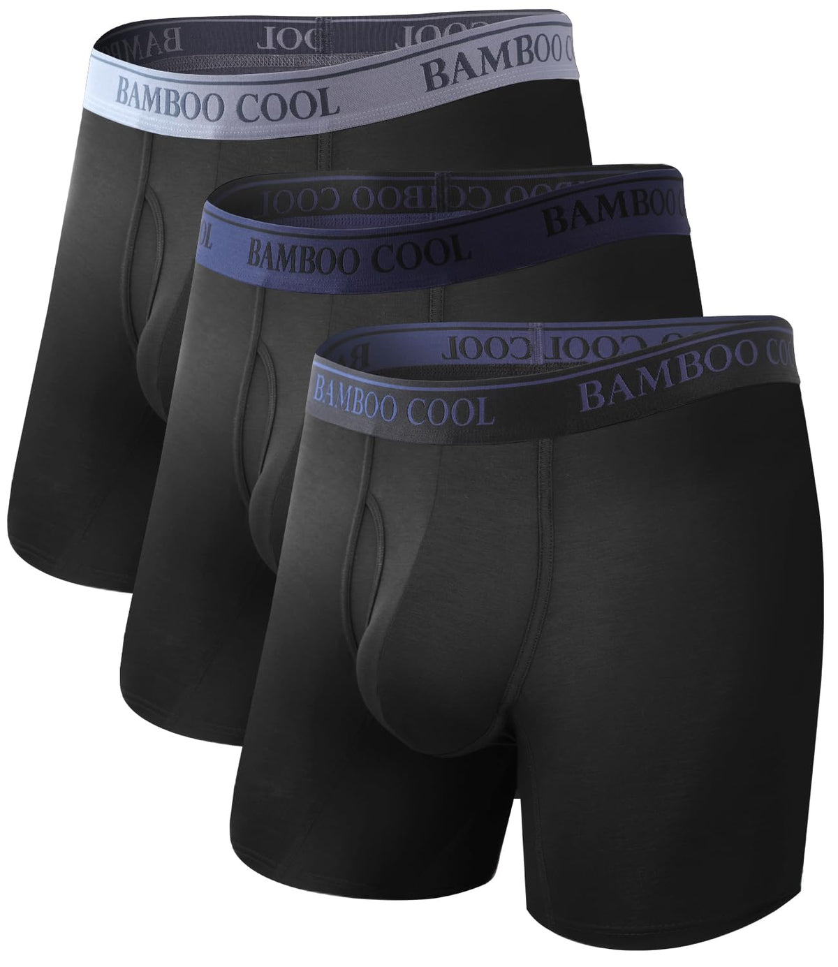 BAMBOO COOL Men's Ultra Breathable Boxer Briefs (Multipack)