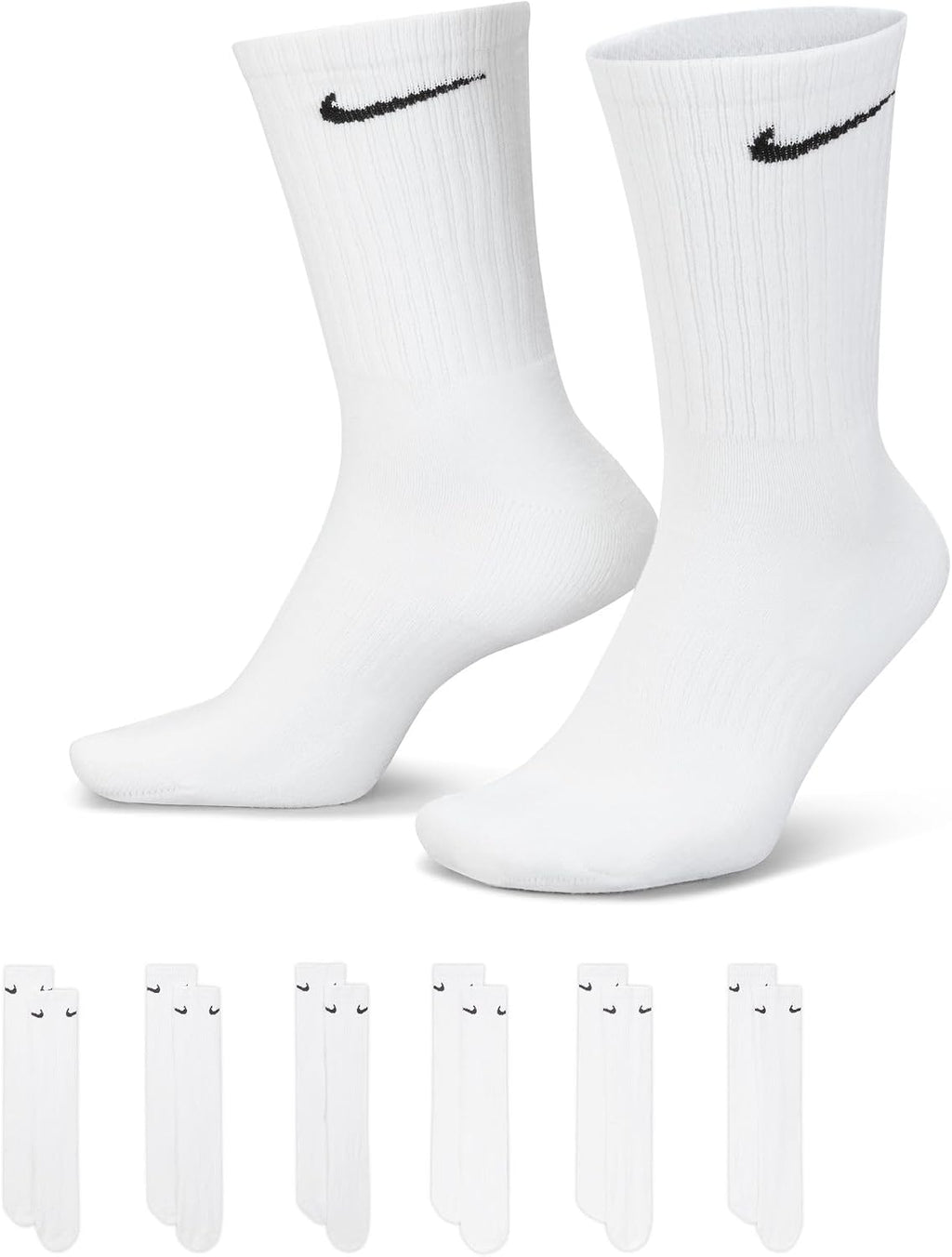 Nike Everyday Cushioned Crew Socks (6-Pack)