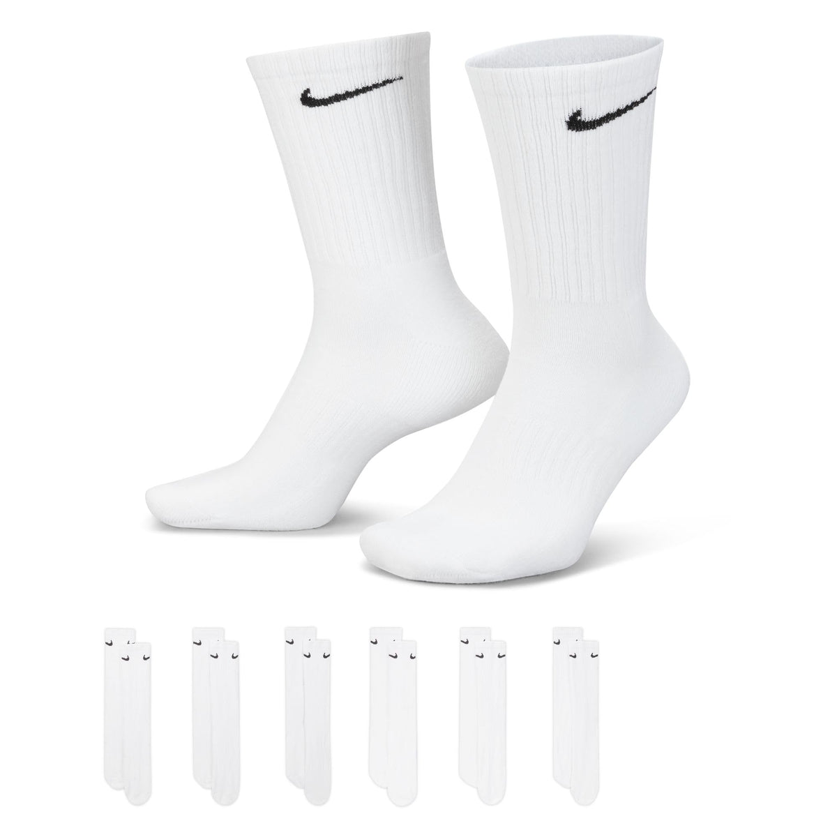 Nike Everyday Cushioned Crew Socks (6-Pack)