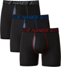 Hanes Men's Total Support Pouch Boxer Briefs (3-Pack)