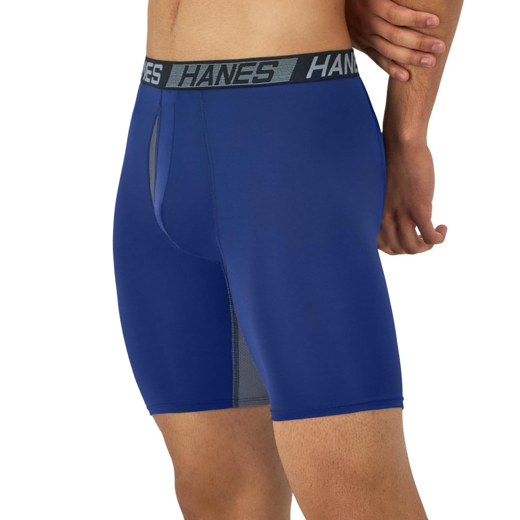 Hanes Men's Total Support Pouch Boxer Briefs (3-Pack)