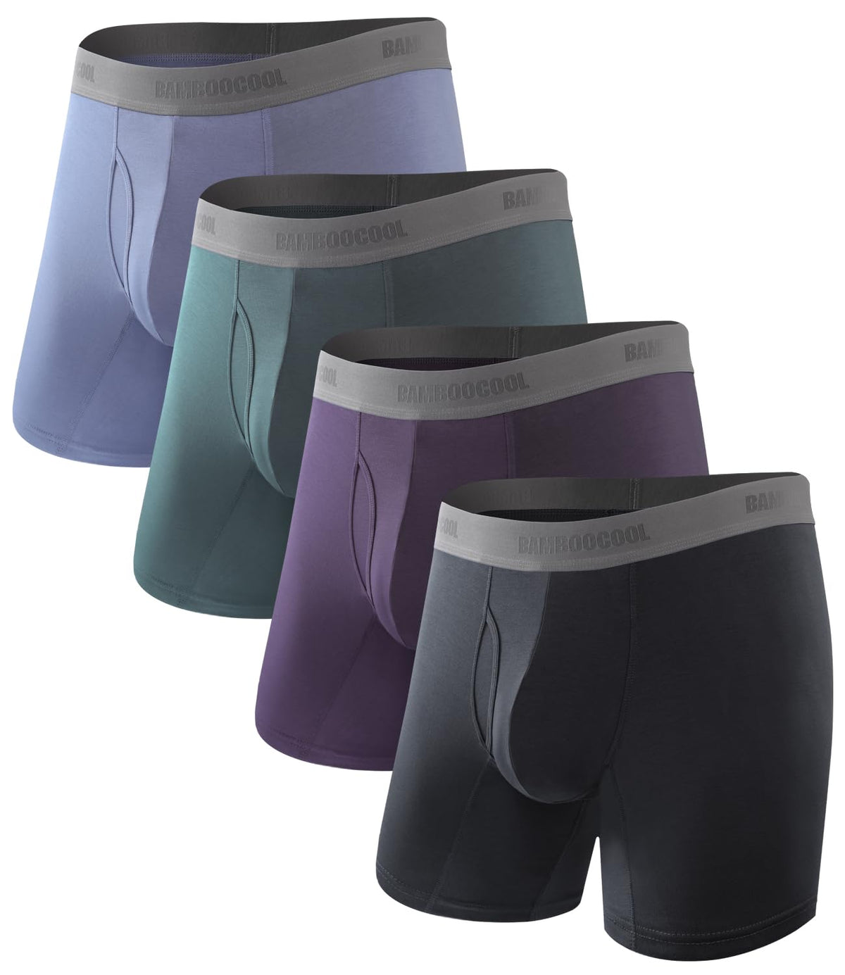 BAMBOO COOL Men's Ultra Breathable Boxer Briefs (Multipack)
