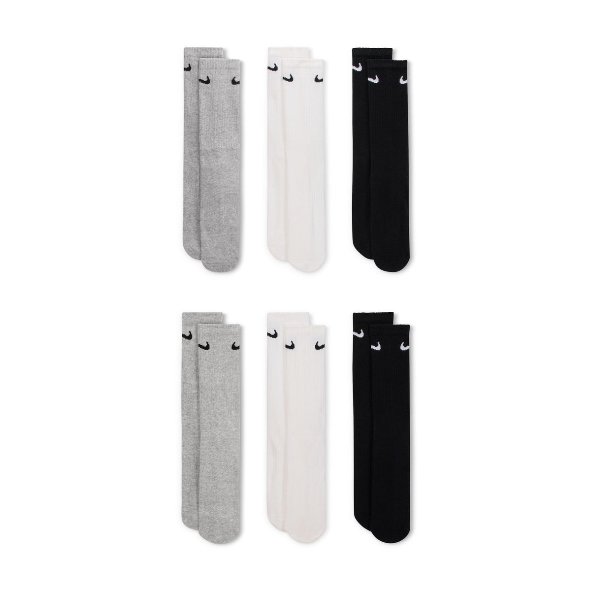 Nike Everyday Cushioned Crew Socks (6-Pack)