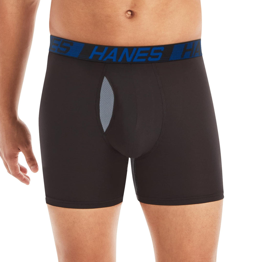 Hanes Men's Total Support Pouch Boxer Briefs (3-Pack)
