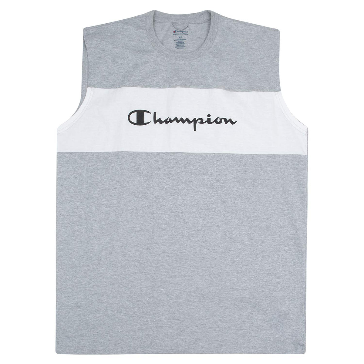 Champion Sleeveless Shirts for Men Big and Tall – Tank Top Muscle Shirts for Men Heather Grey