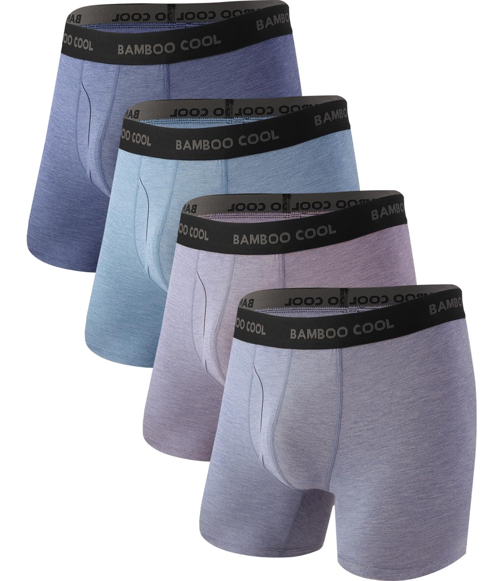 BAMBOO COOL Men's Ultra Breathable Boxer Briefs (Multipack)