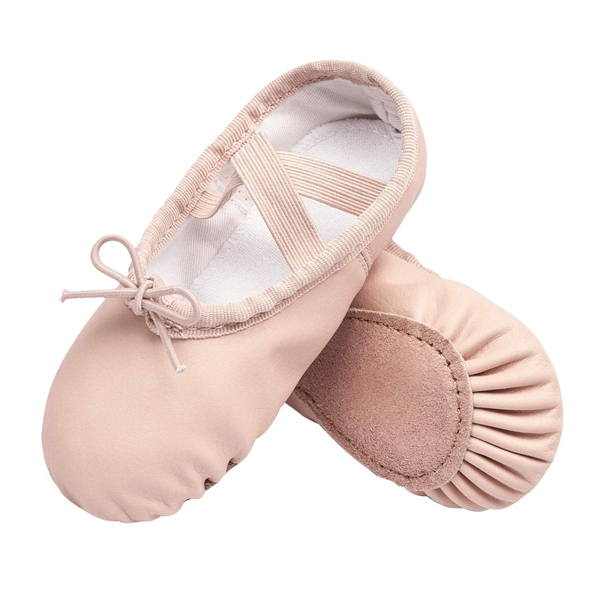 Stelle Girls' Soft Leather Ballet Shoes – Split Sole