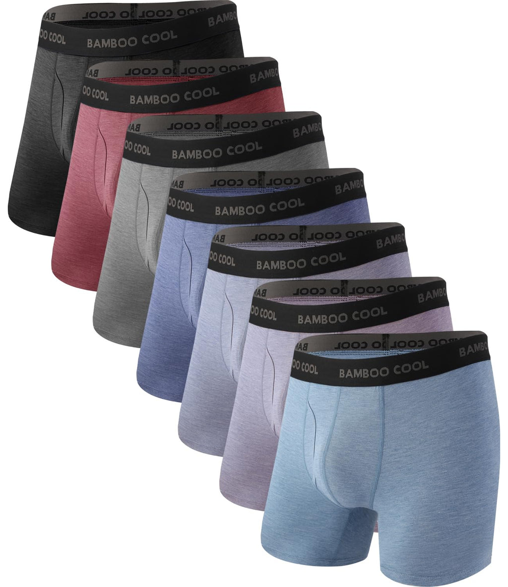 BAMBOO COOL Men's Ultra Breathable Boxer Briefs (Multipack)