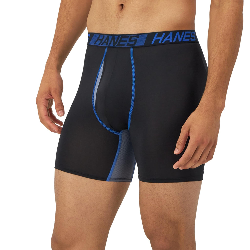 Hanes Men's Total Support Pouch Boxer Briefs (3-Pack)