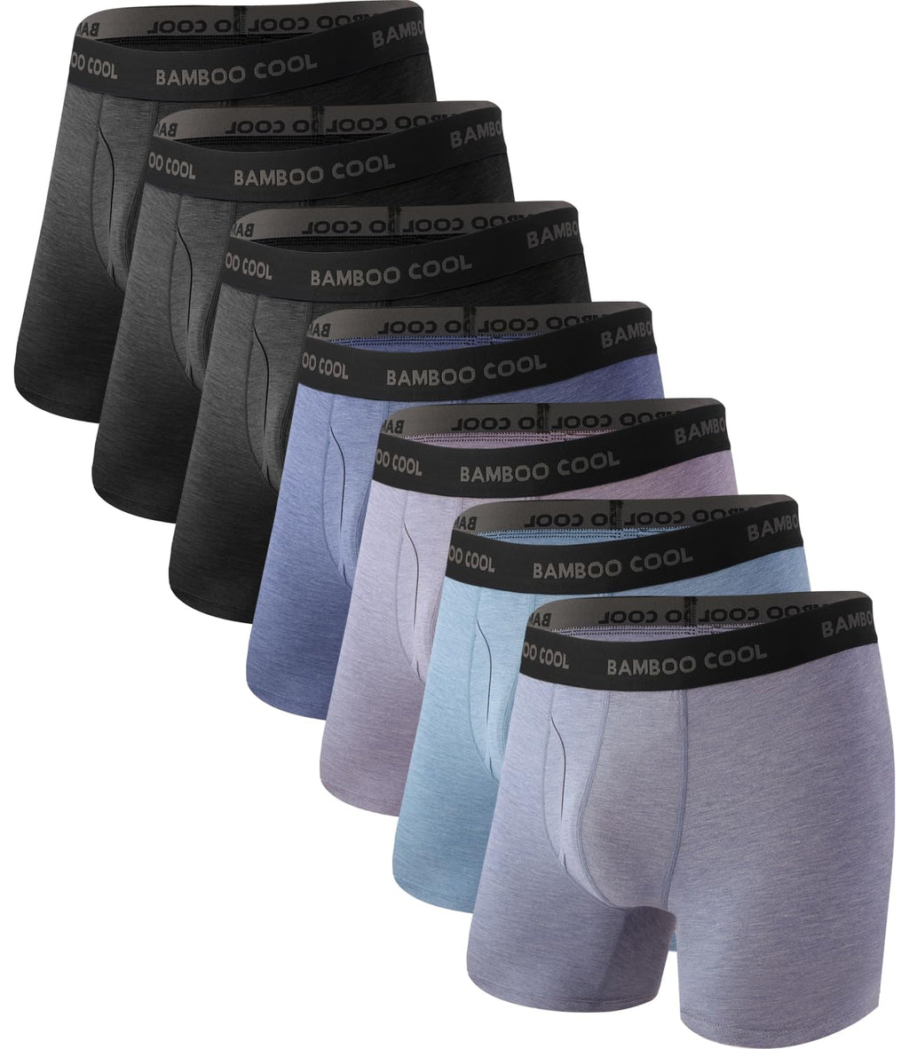 BAMBOO COOL Men's Ultra Breathable Boxer Briefs (Multipack)