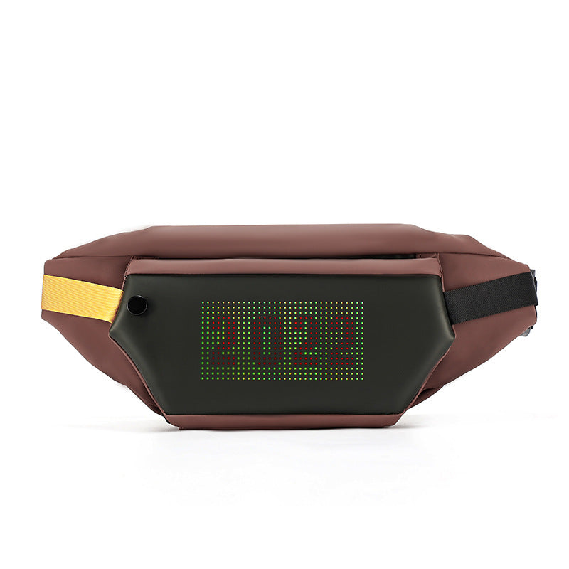 Men's DIY LED Cool Crossbody Waist Bag