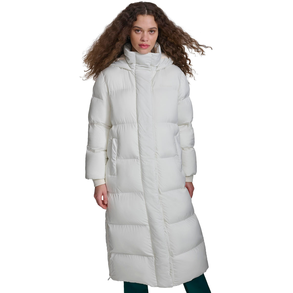 Champion Womens Extra Long Quilted Parka Marshmallow Large